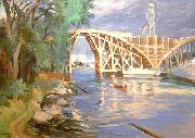 Aijalanjoen silta rakennusvaiheessa